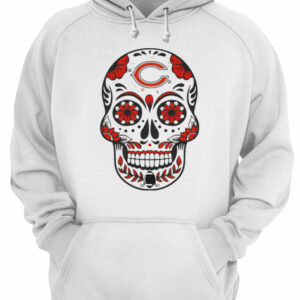 Chicago bears football sugar skull shirt 2 Chicago bears football sugar skull shirt 3