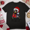 Chicken Merry Clucking Christmas Santa Funny Xmas men women T Shirt