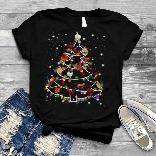 Chickens Yes I Yam Christmas Tree shirt