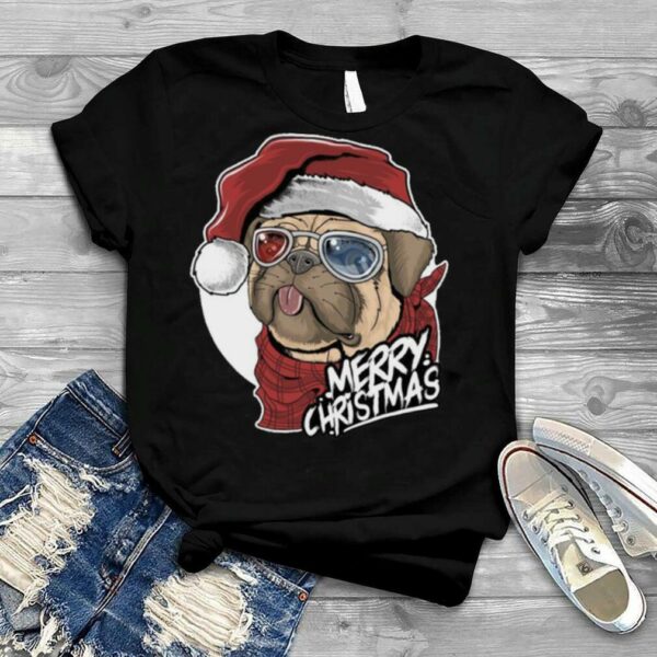 Christmas 2022 Cute Pug Wearing Cool Glasses shirt