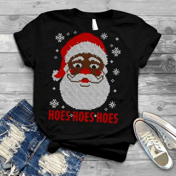 Christmas Black Santa Hoes Hoes Hoes Christmas 2022 shirt