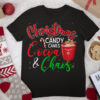 Christmas Candy Canes Cocoa and Chaos Xmas Pajama T Shirt