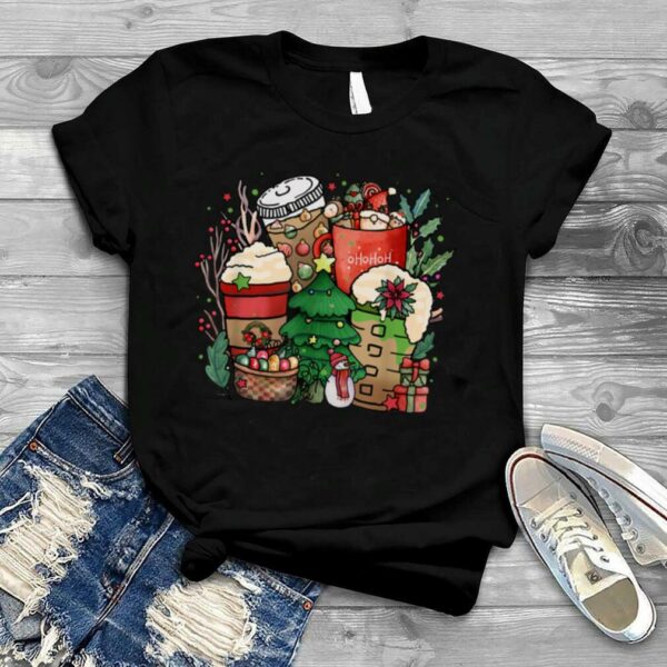 Christmas Coffee Tee Holiday Season Coffee Lover Latte Lover T Shirt