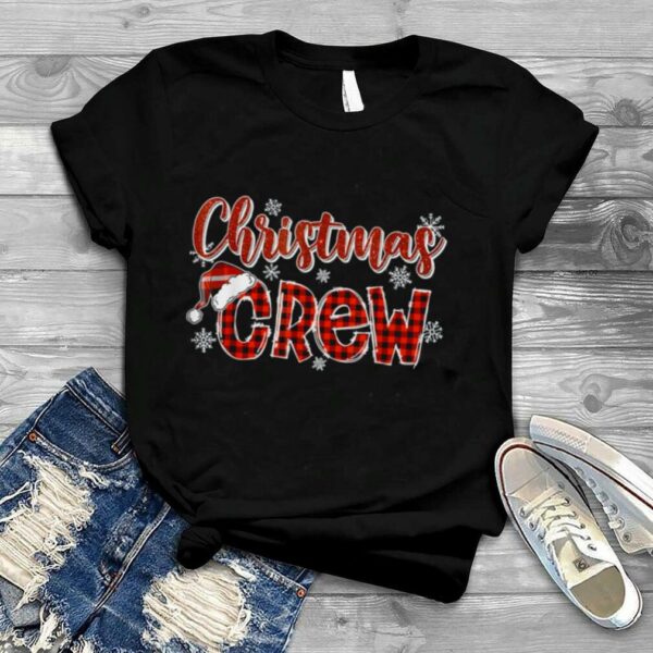 Christmas Crew Red Plaid Cute Xmas Shirt