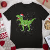 Christmas Dinosaur T Rex Pajamas Men Women Boys Kids Xmas T Shirt