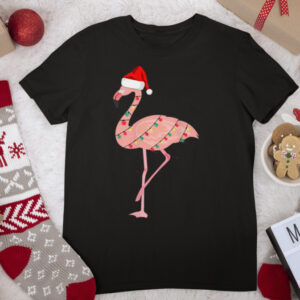 Christmas Flamingo Tropical Christmas Vacation Holiday T Shirt