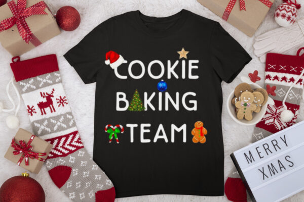 Christmas Holiday Cookie Baking Team Novelty Baker T shirt