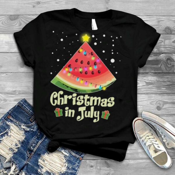 Christmas In July Watermellon Tree Shirt