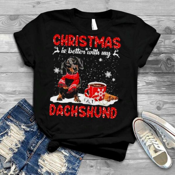 Christmas Is Better With My Black Dachshund Dog Sweater Shirt