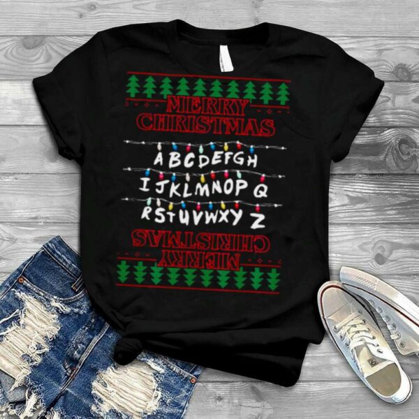 Christmas Lights Stranger Things Pattern shirt