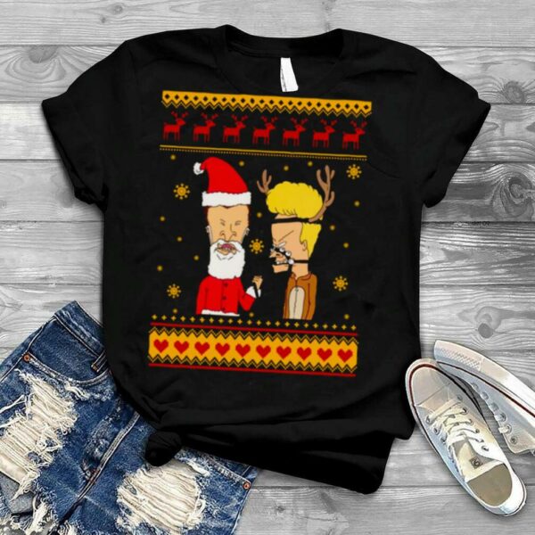 Christmas Pattern Design Beavis And Butthead shirt