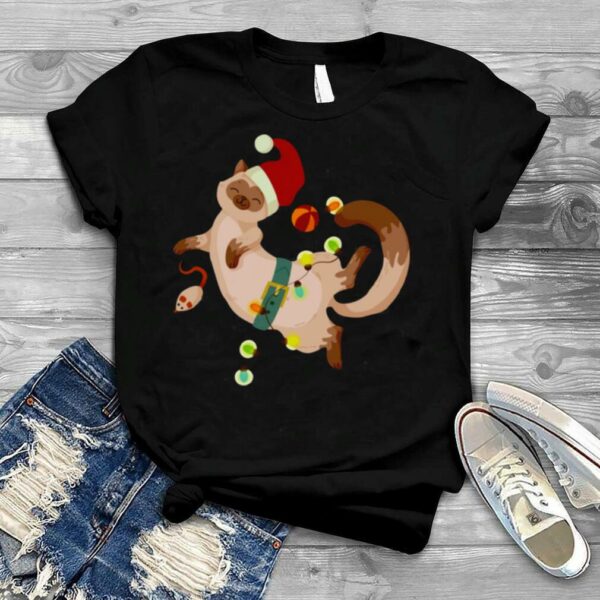 Christmas Siam Cat Cute Design Cat Lover shirt