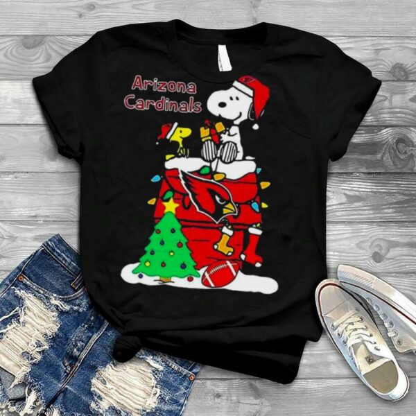 Christmas Snoopy Arizona Cardinals art design T shirt