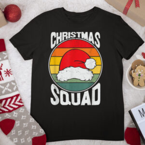 Christmas Squad Funny Xmas Retro Family Matching Pajamas T Shirt
