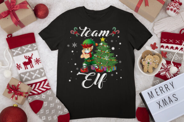 Christmas Team Elf T Shirt