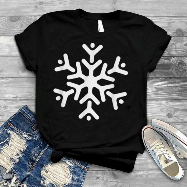 Christmas Trendy Drawing Snowflake T Shirt