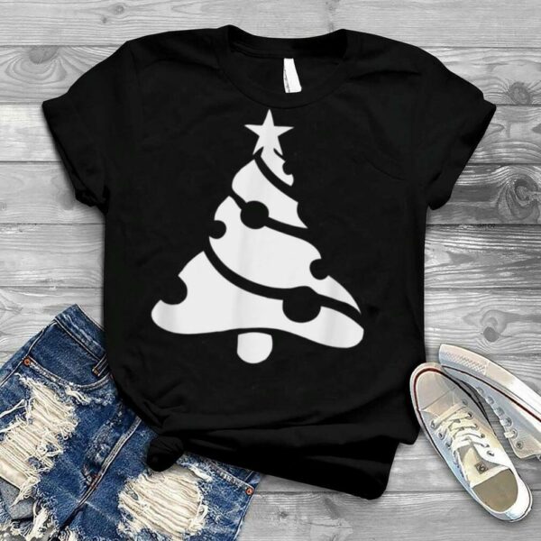 Christmas Trendy Drawing Swirl Tree T Shirt