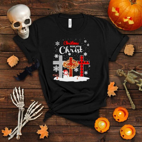 Christmas begins with christ Christmas shirt