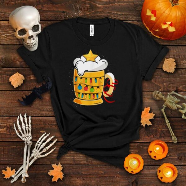 Christmas tree light Design for a Beer Drinker T Shirt