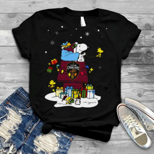 Cleveland Cavaliers Santa Snoopy Wish You A Merry Christmas 2022 Shirt