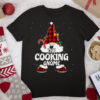 Cooking Gnome Buffalo Plaid Matching Family Christmas Pajama T Shirt