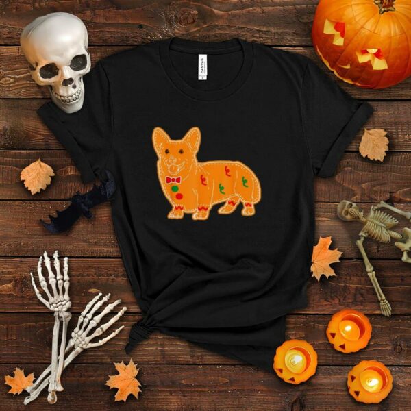 Corgi Gingerbread Dog Pet Lovers Fun Christmas Holiday Food T Shirt