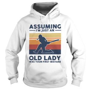 Cricket Assuming Im Just An Old Lady Was Your First Mistake Vintage shirt