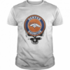Denver broncos football skull shirt