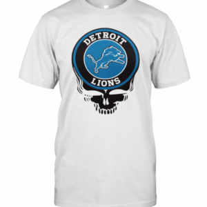 Detroit Lions Nfl Football Skull T-Shirt