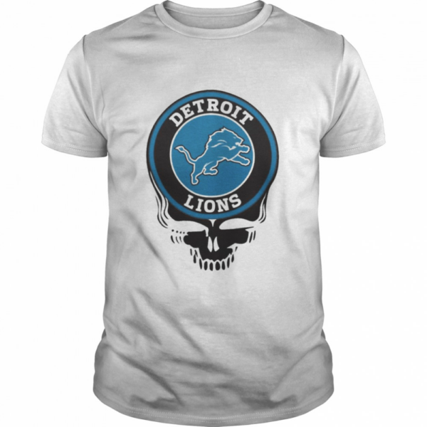 Detroit lions nfl football skull shirt