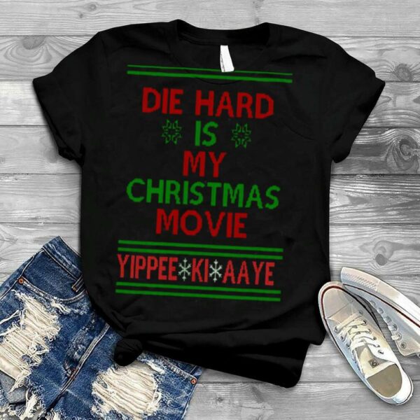 Die Hard Is My Christmas Movie Ugly Christmas Pattern shirt