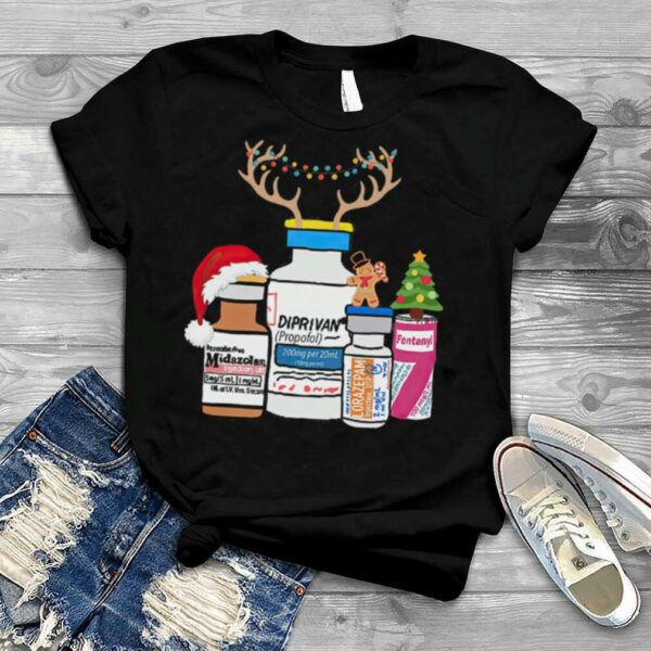 Diprivan Fentanyl Midazolam Merry Christmas Shirt