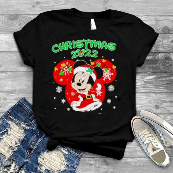 Disney Christmas 2022 Minnie mouse santa Christmas 2022 t shirt