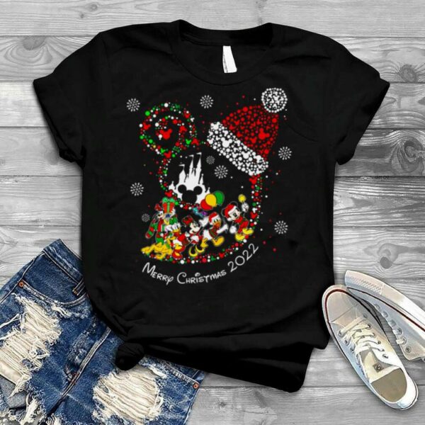 Disney Design Lovely Santa Hat Christmas Of Mickey Donald Duck shirt