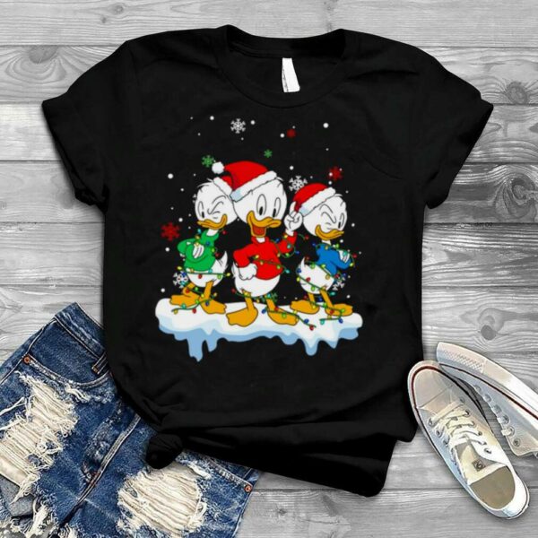 Disney Ducktales Huey Dewey and Louie Christmas Lights Shirt