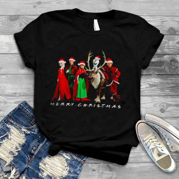 Disney Frozen Group Characters Christmas Lights Shirt