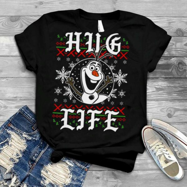 Disney Frozen Olaf Hug Life Ugly Christmas T Shirt