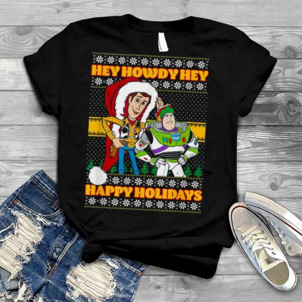 Disney Pixar Toy Story Christmas Hey Howdy Ugly Christmas T Shirt