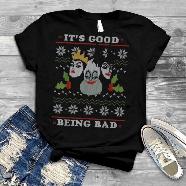 Disney Villains Good Bad Ugly Christmas T Shirt