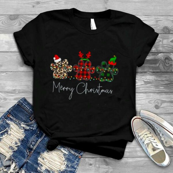 Dog Paws Christmas Shirt