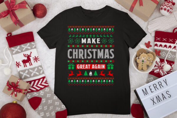 Donald Trump Make Christmas Great Again Ugly Christmas shirt