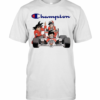 Dragonball Songoku Bulma And Gohan F1 Champion T-Shirt