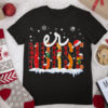 ER Nurse Christmas Red Plaid Print Emergency Nurse Xmas T Shirt