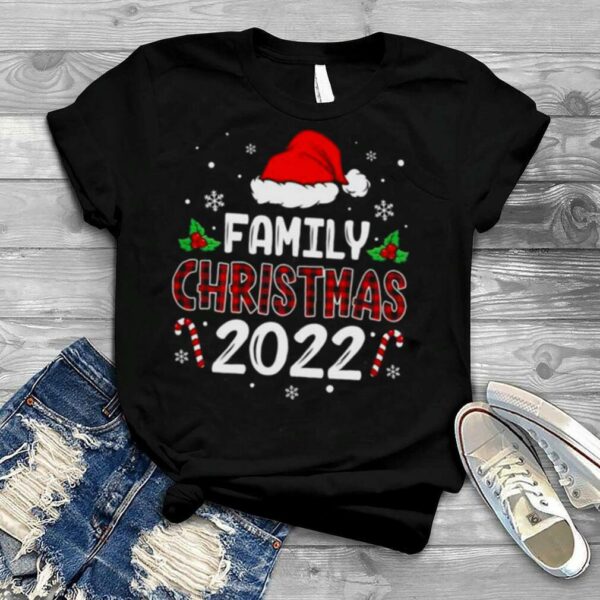 Elf Santa hat family christmas 2022 shirt