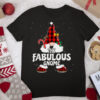 Fabulous Gnome Buffalo Plaid Matching Family Christmas T Shirt