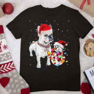 French Bulldog Christmas Santa T Shirt