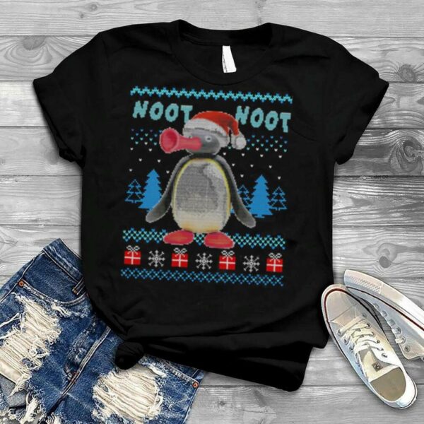 Funny Christmas Pingu Meme Xmas shirt