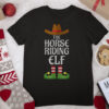 Funny Family Xmas gift Horse Riding Elf Ugly Christmas T Shirt