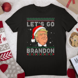 Funny Let’s Go Brandon Santa Donald Trump Ugly Christmas T Shirt