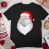 Funny Santa Claus Wearing A Face Mask Merry Christmas 2021 T Shirt